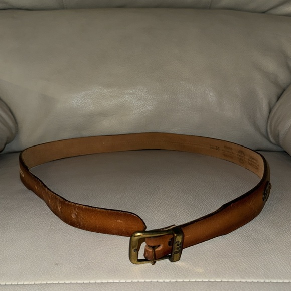 Men’s Lee leather belt preowned size 34-36. Bundle to save shipping. USA NYC Lee - Picture 3 of 16